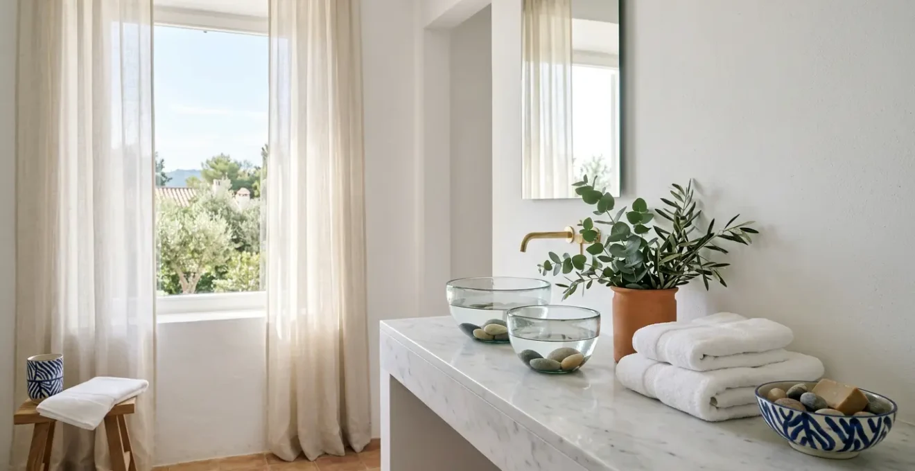 Escena relajante de spa facial en casa un domingo por la tarde