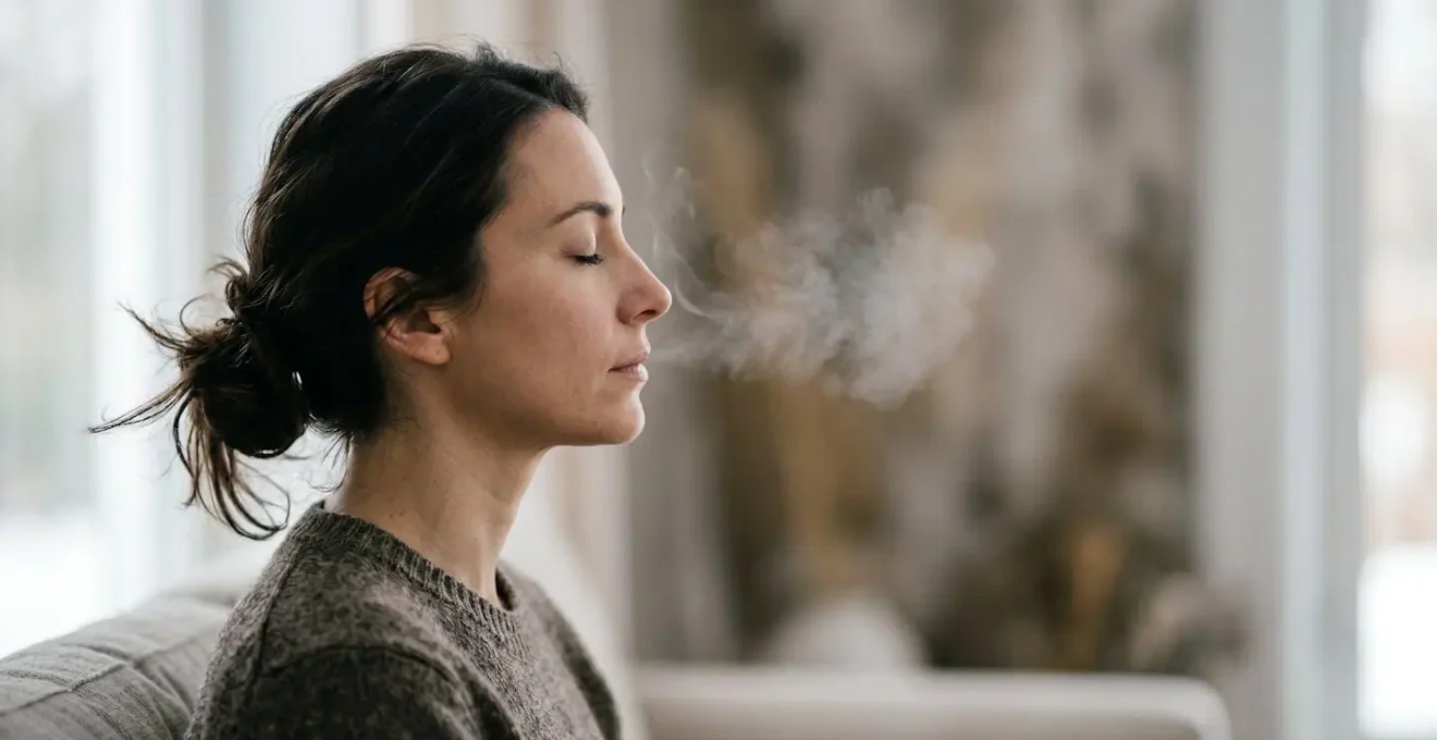 Comparación visual de técnicas de respiración de yoga para calma y energía